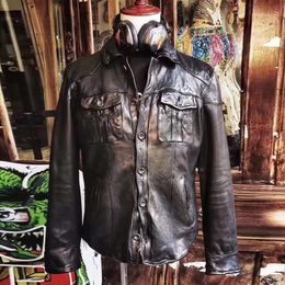 Can CDCS1 Rock Roll Read Description Asian Size Men's Good Quality Stylish Genuine Sheep Leather Jacket & Faux 206z