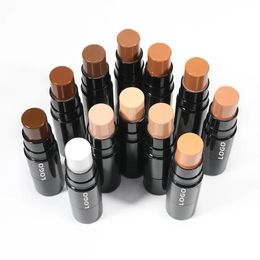 test Selling 12 Colours High Definition Private Label Waterproof Full Coverage Concealer Contour Creamy Smooth Stick 240426