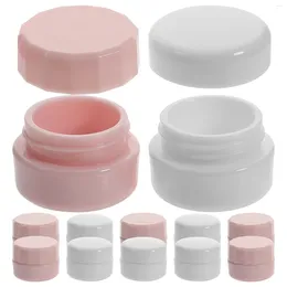 Storage Bottles 3/5ml Small Clear Nail Polish Plastic Refillable Makeup Empty Box Jar With Lids Jars