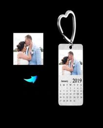 custom picture key rings luxury designer birthday commemoration day calendar customize po key ring special gift for family frie6051515