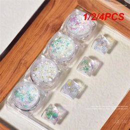 Nail Glitter 1/2/4PCS Colourful Decoration Powder Shimmer Opal Design Mesh Red Cloud Brocade Sequins