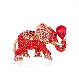 Brooches Arrival Rhinestones Pave Elephant Brooch Pins For Women Vintage Animal Pin Avaibale Design High Quality