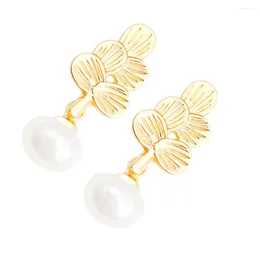 Dangle Earrings Decor Stud For Girls Pearl Rhinestones Teen Studs Women Artificial Metal Post Miss