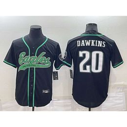 Baseball Jerseys Men's Pants New Rugby Co Branded Kits Eagles 20#dawkins11#brown Cardigan Embroidered Jersey