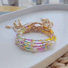 Strand KKBEAD 2024 In Colourful Miyuki Glass Beads Dainty Bracelet For Women Boho Style Natural Pearl Bracelets Jewellery