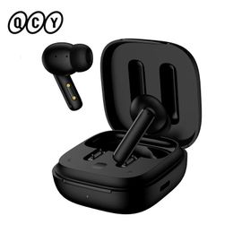QCY T13 ANC Wireless Earphones Bluetooth 5.3 TWS ANC Noise Cancellation Headphone 4 Mics ENC Headset in-Ear Handfree Earbuds 240422