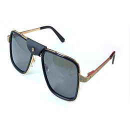 New fashion design sunglasses 10263 square frame with small leather buckle decoration simple and popular style uv400 protection glasses 311W