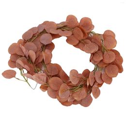 Decorative Flowers Fake Leaves Fabric Simulated Exquisite Greenery Eucalyptus Garland For Home Wedding