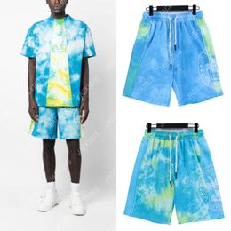 Palm PA 2024ss New Summer Panelled Tie Dye Casual Men Women Boardshorts Breathable Beach Shorts Comfortable Fitness Basketball Sports Short Pants Angels 8576 XJO