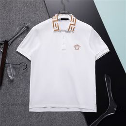 Designer Polo Shirts Mens Polos shirts men fashion Tees classic multiple Colour lapel short sleeves Plus Embroidery business casual Cotton breathab M-3XL#180