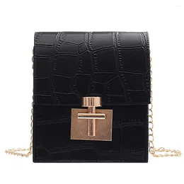 Bag Designer Women Handbag Alligator Pattern Black Shopping Bags Pu Leather Women's Big Casual Female Shoulder Mini Square