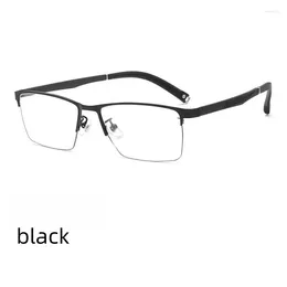 Sunglasses Frames 56mm Large Size Widened Big Face Fat Glasses Frame Business Men's Titanium Alloy Myopia 8602ZM