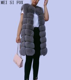 coat female autumn natural fur vest Midlength sleeveless fur jacket vest real gilet real top3676731