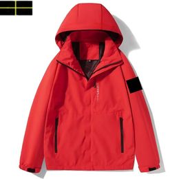 stone jacket Men's designer jacket, spring and autumn hooded jacket, sports shirt, fashionable men's jacket, women's hip-hop style, parka