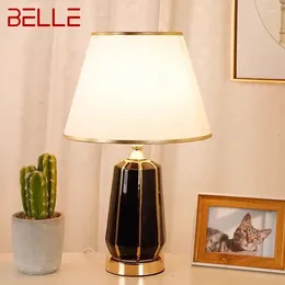 Table Lamps BELLE Contemporary Ceramics Lamp Luxurious Living Room Bedroom Bedside Desk Light El Engineering Decorative Lights