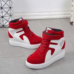 Casual Shoes Comem Wedges Black Basket Femme High Top Women's Sports Vulcanize Platform Boots Red Sneakers Women Spring 2024