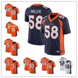 Men Jersey Rugby Clothes Mustang 58 Miller3 30 # Orange White Dark Blue Legendary Version Men's Clothing