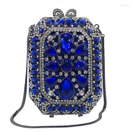 Evening Bags Women Bag Clutch Wedding Cocktail Crystal Purse Ladies Rhinestone Purses Chain Shoulder