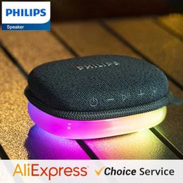 Portable Speakers Philips New TAS2307 Wireless Bluetooth Speaker 5.3 HiFi Stereo Speaker Box Portable Outdoor Mini Music Player Long standby J240505
