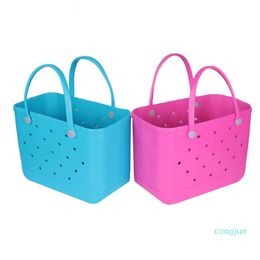 Designer-Womens Wholale Waterproof Tote Bags Custom Hol Summer Rubber Tot Pvc O Large Fashion Eva Plastic Beach Silicone Bag 218f