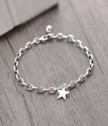 925 Sterling Silver Vintage Star Bead Charm Bracelet ampBangle For Women Wedding Party Jewellery Gift Jlfjdla2962096