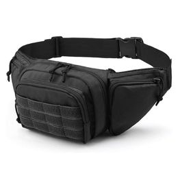 UACTICAL Waist Bag Gun Holster Fanny Pack Sling Shoulder Bag Outdoor Chest Assult Pack Concealed Pistol Carry Holster 220607 290n