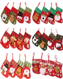 Christmas Stocking Children039s Candy Bag cartoon decorations Paw Stockings Fluffy Santa Socks Snowflake Xmas Tree Decoration F3338396