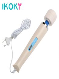 IKOKY Powerful Vibrator Big Size AV Rod 30 Speed Magic Wand Massager Clitoris Stimulator Sex Toys for Women Erotic Toys q1707185961254