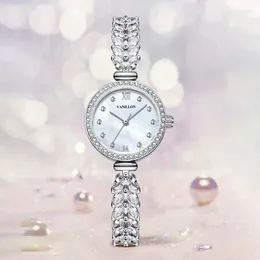 Wristwatches Vanillon Women's Watch Mermaid Bracelet Wristwatch Niche Full Of Diamond Fish Tail Quartz Female Clock Relogios Feminino