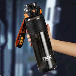 1000ml1500ml High Quality Tritan Material Water Bottle With Straw Portable Durable Gym Fitness Outdoor Sport Drinking 240418