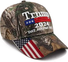 Ball Caps Trump 2024 Hat Donald Trump Hat Brings America Back to MAGA USA Embroidered Adjustable Baseball Hat T240429