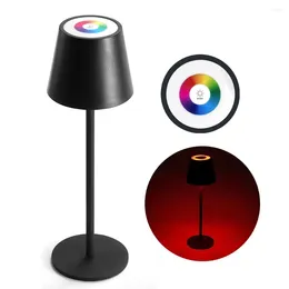 Table Lamps Wireless Lamp Dimmable Touch Control IP54 Waterproof RGB Outdoor Light Bedroom Desk For Restaurant Bar