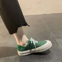 Casual Shoes Woman Footwear Low Green For Women Canvas High On Platform Fashion 2024 Shoe Offer Cotton Vulcanised With 39