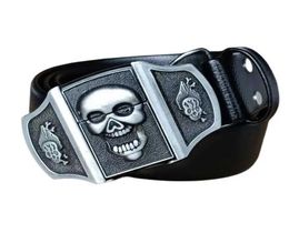 Men039s Belt with lighter Golden skull lighter belt buckle metal lighters Kerosene lighter belt for men gift J01217515680