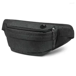 Waist Bags Men Male Bag Pack Grey Casual Functional Belt Large Pouch Phone Money Fanny Travel Hip