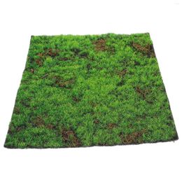 Decorative Flowers Simulated Moss Lawn Carpet Artificial Turf Fake Mat Plastic Grass Micro Scene For Landscaping