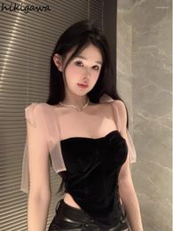Women's Tanks Crop Tops Women Clothing Bandage Tunic Sleeveless Summer Vest 2024 Ropa Mujer Y2k Fashion Irregular Sexy Korean Camis