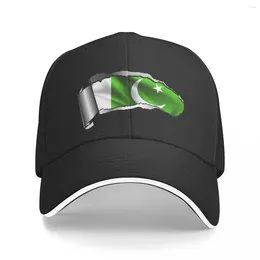 Ball Caps Fashion Ripped Open Gash Torn Pakistan 3D Flag Summer Sun Baseball Cap Breathable Adjustable Male Outdoor Hat