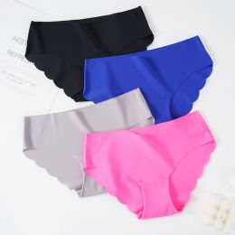 Womens Panties Women Seamless Tra-Thin Underwear Comfort Intimates Y Lingerie Plus Size Low-Rise Female Underpants Briefs Drop Deliver Otszj