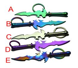 Colourful Wax Carving Tool GR2 Titanium Dabber Sword Shape Titanium Pendant Titanium Nail6499665