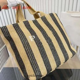 the Tote Bag Triangle Handbs Designer Tote Bs for Women's Straw Weave Raffias Top Handle Beach B Shopper Weekender Clutch Bs Mens Fashion Crossbody Shoulder 5343