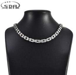 SDA New Fashion Motorcycles Chain Necklace 7mm45cm Long Biker Chain Stainless steel cuban Chain Man Woman Neckalce 2010138494796
