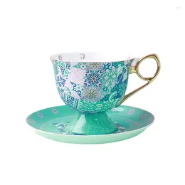 Cups Saucers Light Luxury High-End Bone China Coffee Cup Set British Afternoon Tea Exquisite Holiday Gift