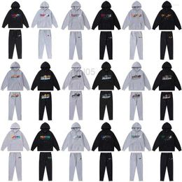 Mens Tracksuits Mens Tracksuits Trapstar London Sweater Suit Hoodies Embroidered Shooters Sweatshirt Trousers Sportswear Streetwear Pullover Casual Clothesry