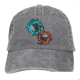 Ball Caps Colliding Blue Orange D20 Polyhedral Dice Baseball Cap Men The Science Of 20 Sided Colours Women Summer Snapback Drop Deliver Othck