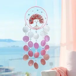 Decorative Figurines 1PC Handmade Dream Catchers Made Of Natural Shell Materials Crystal Wind Chimes Room Decoration Pendants And Home