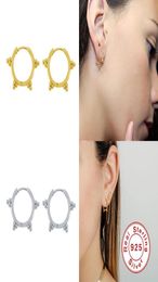 Aide 925 Sterling Silver Circle Beads Hoop Earrings For Women Gift Vintage Simple Earrings Fashion Fine Jewellery High Quality9949472