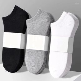 Women Socks 10pcs 5 Pairs Low Cut Mens Solid Color Black White Grey Breathable Cotton Sports Female Male Short Ankle