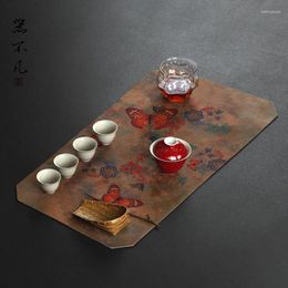 Tea Napkins Vintage Cloud Yarn Dry Pour Seats Chinese Zen Large Mat Table Tablecloth Insulation Waterproof Towel Cloth Shop