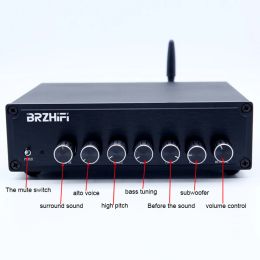 Amplifier BRZHIFI A600 TPA3116 Power Amplifier 5.1 Channel 1225V Bluetooth 5.0 Subwoofer Stereo Hifi Amp Home Theater